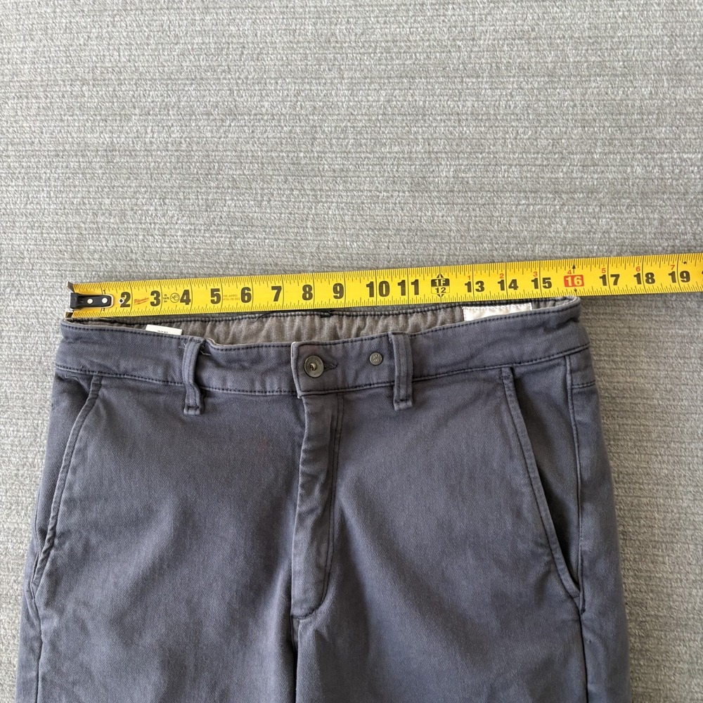 Rag & Bone Fit 2 Slim Chino Pants Mens 32x30 Gray Straight Leg Stretch Casual - Picture 5 of 10